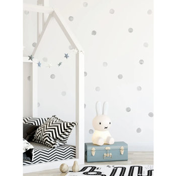 Simple Shapes Watercolor dots wall stickers - Grey