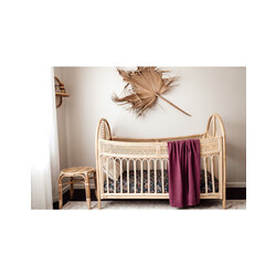 Snuggle Hunny Couverture pour bébé en tricot diamant - Mauve