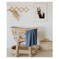 Snuggle Hunny Couverture bébé en maille diamant - Rivière