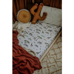 Snuggle Hunny Drap-housse pour lit de bébé- Safari