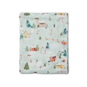 Loulou Lolipop Muslin Swaddle - Merry And Bright