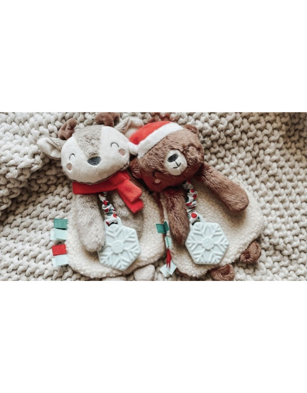 Itzy Ritzy Holiday Itzy Lovey™ Plush And Teether Toy - Bear