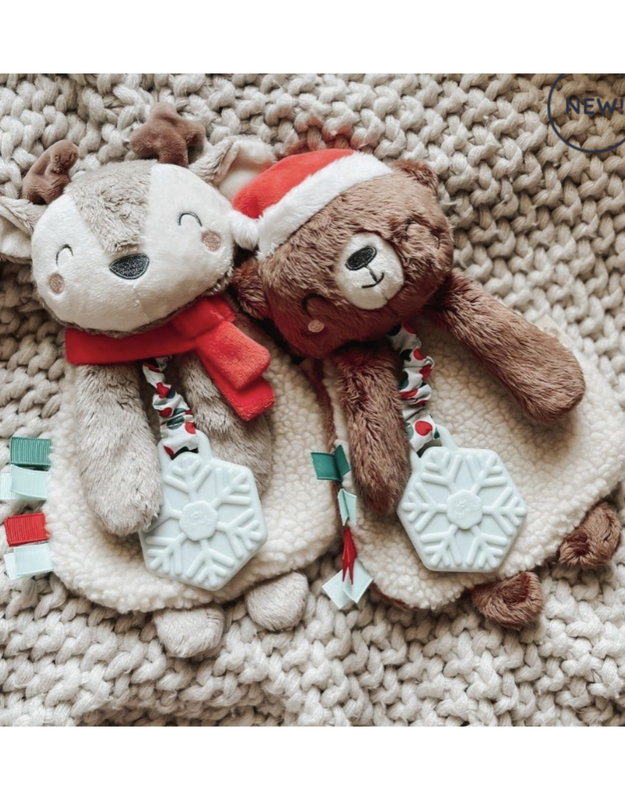 Itzy Ritzy Holiday Itzy Lovey™ Plush And Teether Toy - Bear