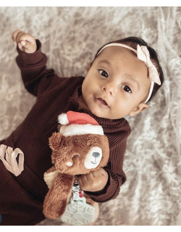 Itzy Ritzy Holiday Itzy Lovey™ Plush And Teether Toy - Bear