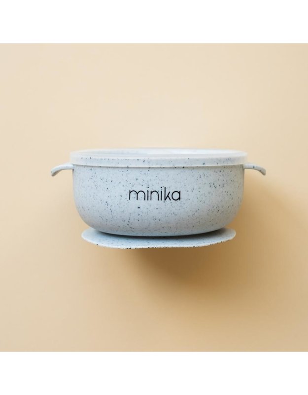 Minika Bol en silicone avec couvercle - Ice