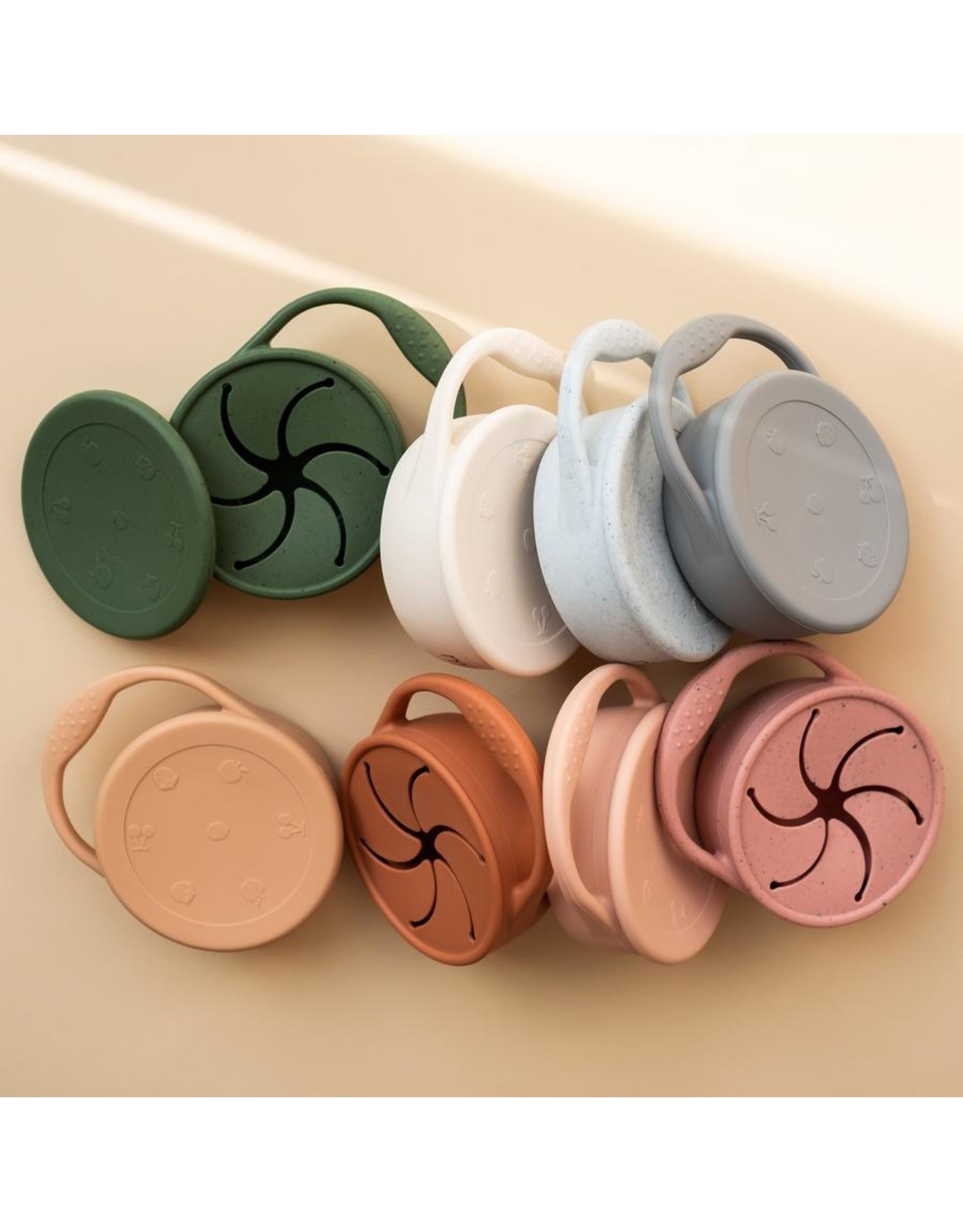 Minika Snack cup with lid - Leaf