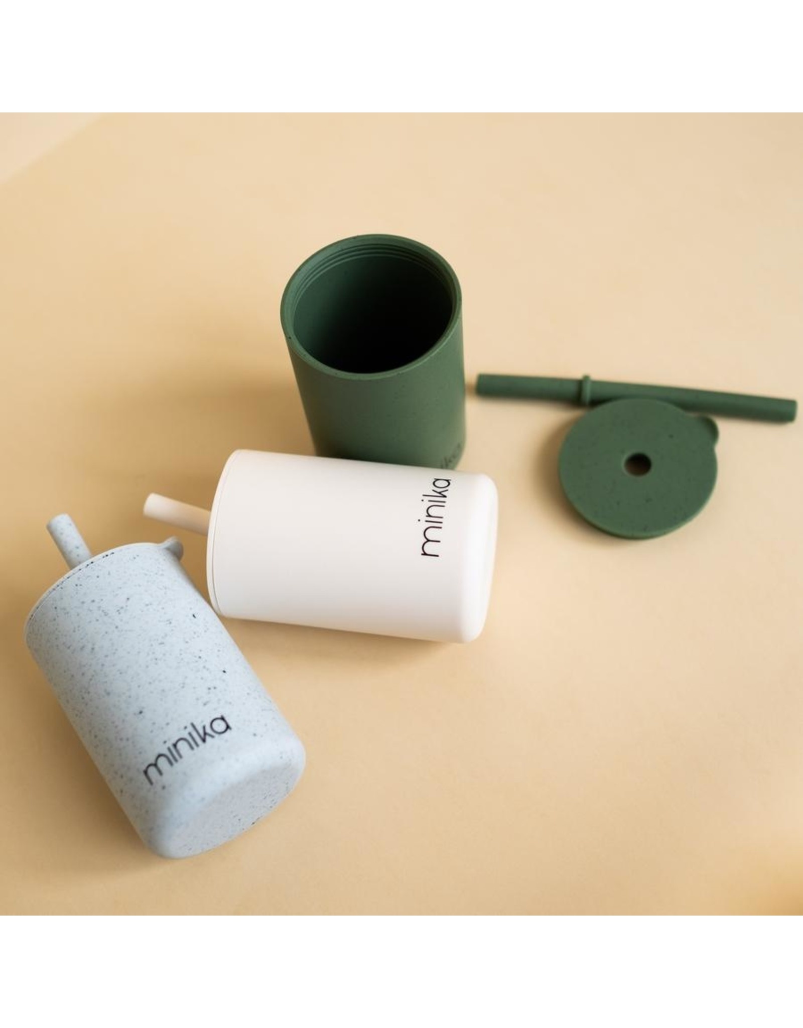 Minika Cup with straw and lid - Leaf