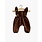 Paola Reina Maya Jumpsuit for Dolls - Chocolate/minikane