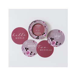 Snuggle Hunny Reversible Milestone Cards - Blossom & Dusk