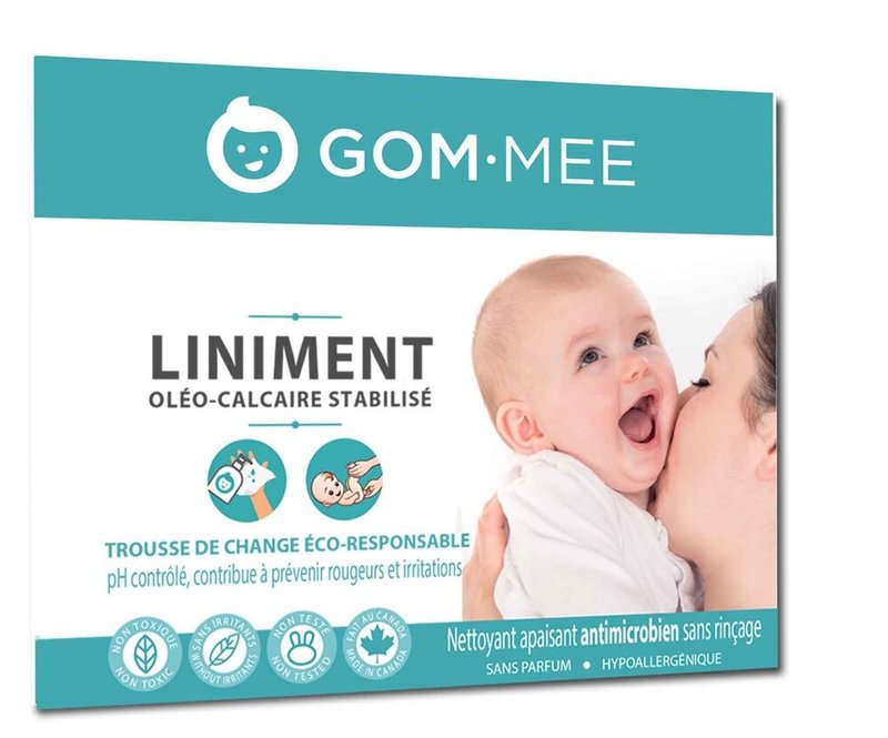 Gom-Mee Eco-Responsible Diaper Change Kit Stabilized Oleo-Limestone Liniment