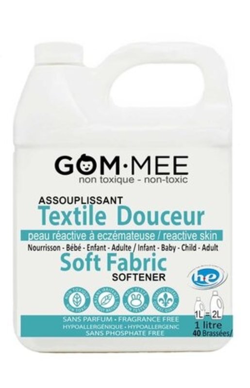 Gom-Mee Assouplisseur À Tissus Sans Parfum Peaux Réactives 1000ml