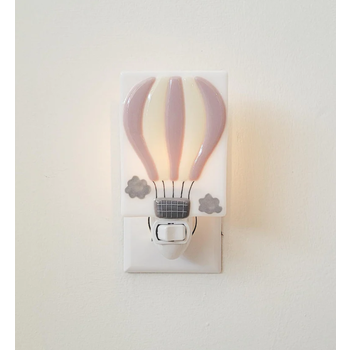 Veille Sur Toi Veilleuse- Balade En Montgolfiere Rose
