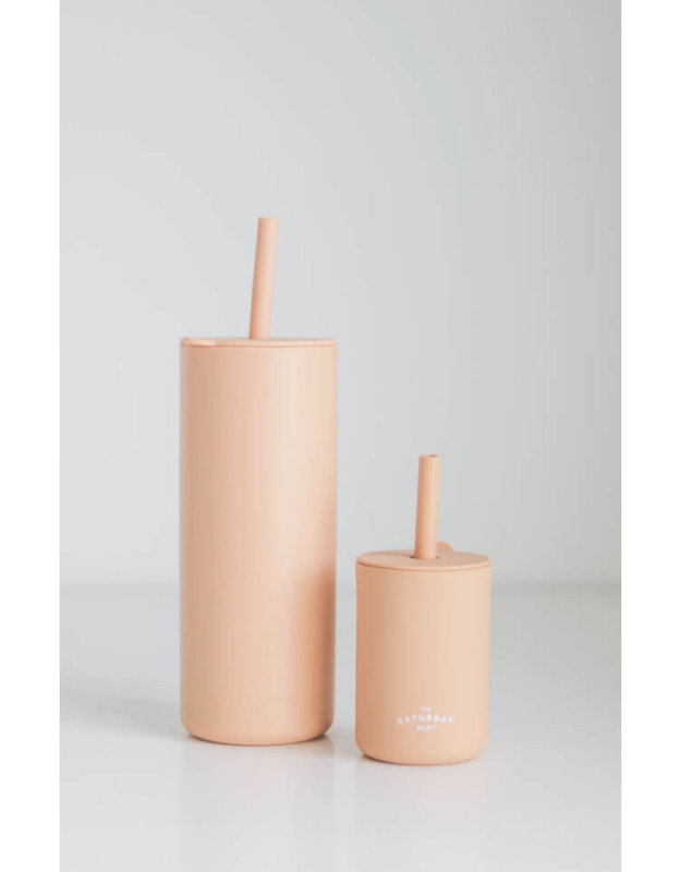 The Saturday Baby Kids Straw Cup -Peach