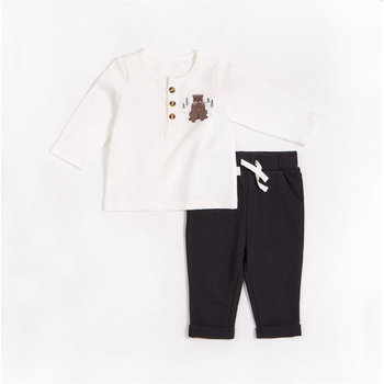 Petit Lem Bear Cub Henley Outfit Set
