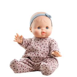 Paola Reina Gordis Doll Clothes, Burgundy Polka Dot Pajamas