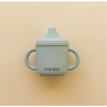 Minika Silicone spout glass - Sage