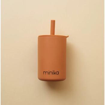 Minika Cup with straw and lid - Ginger