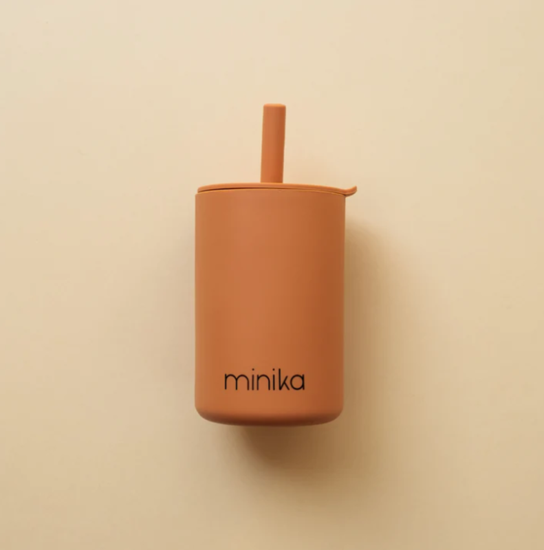 Minika Cup with straw and lid - Ginger