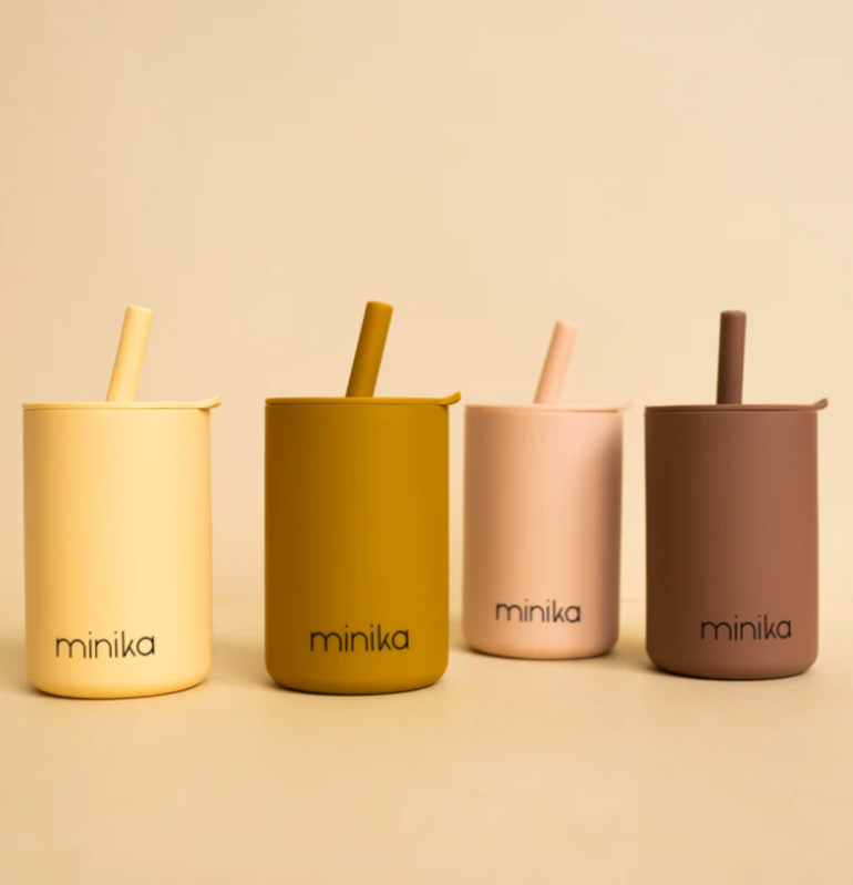 Minika Cup with straw and lid - Ginger