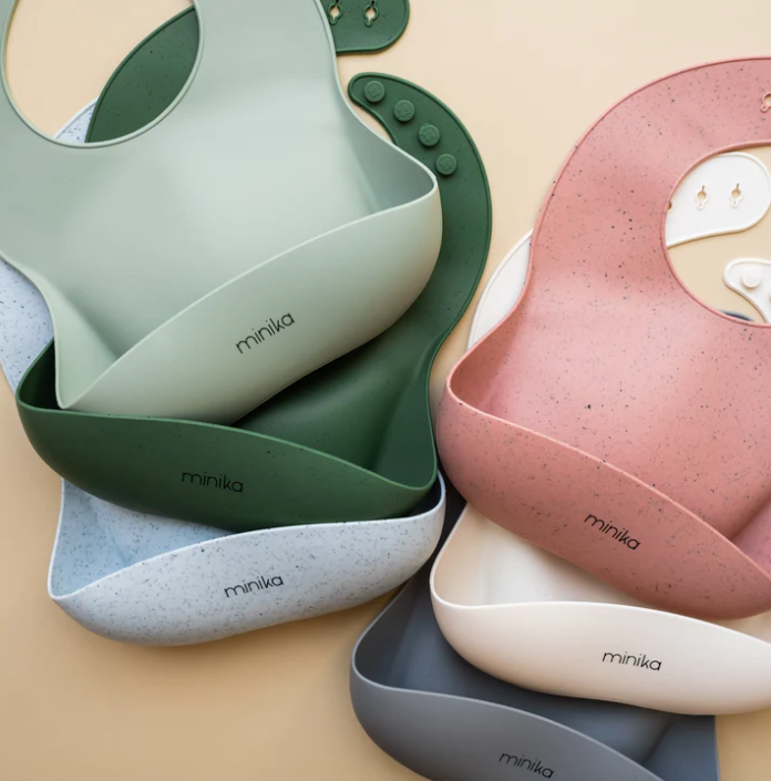 Minika Silicone Bib -Sorbet