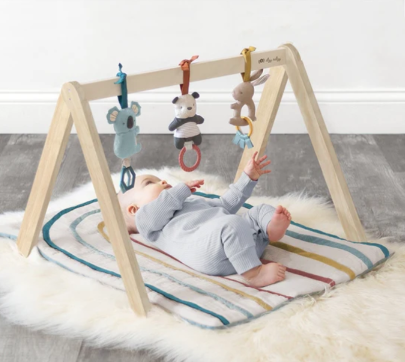 Itzy Ritzy Activity Gym Wooden  with Toys