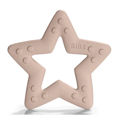 Bibs teething toy, star - pink