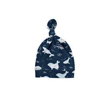 Loulou Lollipop Beanie Top Knot, Whale