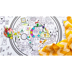 Atelier Rue Tabaga giant coloring poster - animal trail