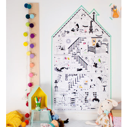Atelier Rue Tabaga giant coloring poster - the little house