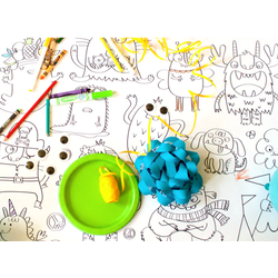 Atelier Rue Tabaga affiche geante a colorier - les petits monstres