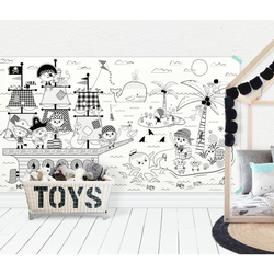 Atelier Rue Tabaga giant coloring poster - pirates