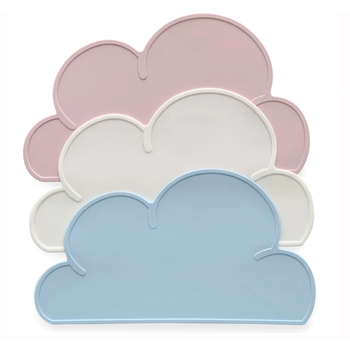 The Dough Parlour Tapis de jeu en silicone nuage - rose