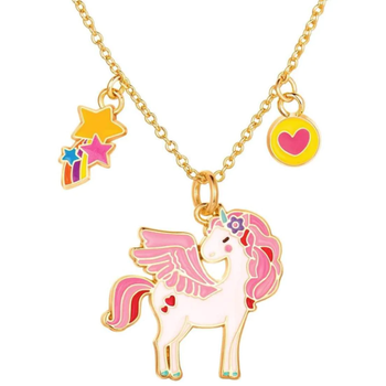 Girl Nation collier de fantaisie -  licorne scintillante