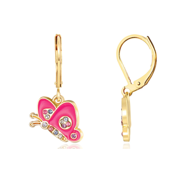 Girl Nation boucles d'oreilles suspendues - papillon