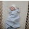 Mushie Dormeuse en mousseline, coton biologique 0-6 mois - Bleu Bébé