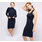 Petit Lem Women's matching dress and top set (2 pcs.)-Navy Blue