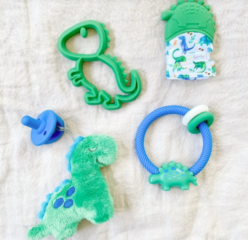 Itzy Ritzy Silicone rattles - Dino