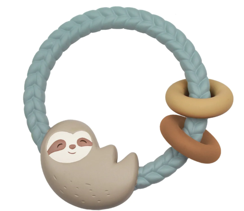 Itzy Ritzy Silicone rattles - Sloth
