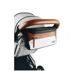 Itzy Ritzy Stroller travel caddy - Coffee and cream