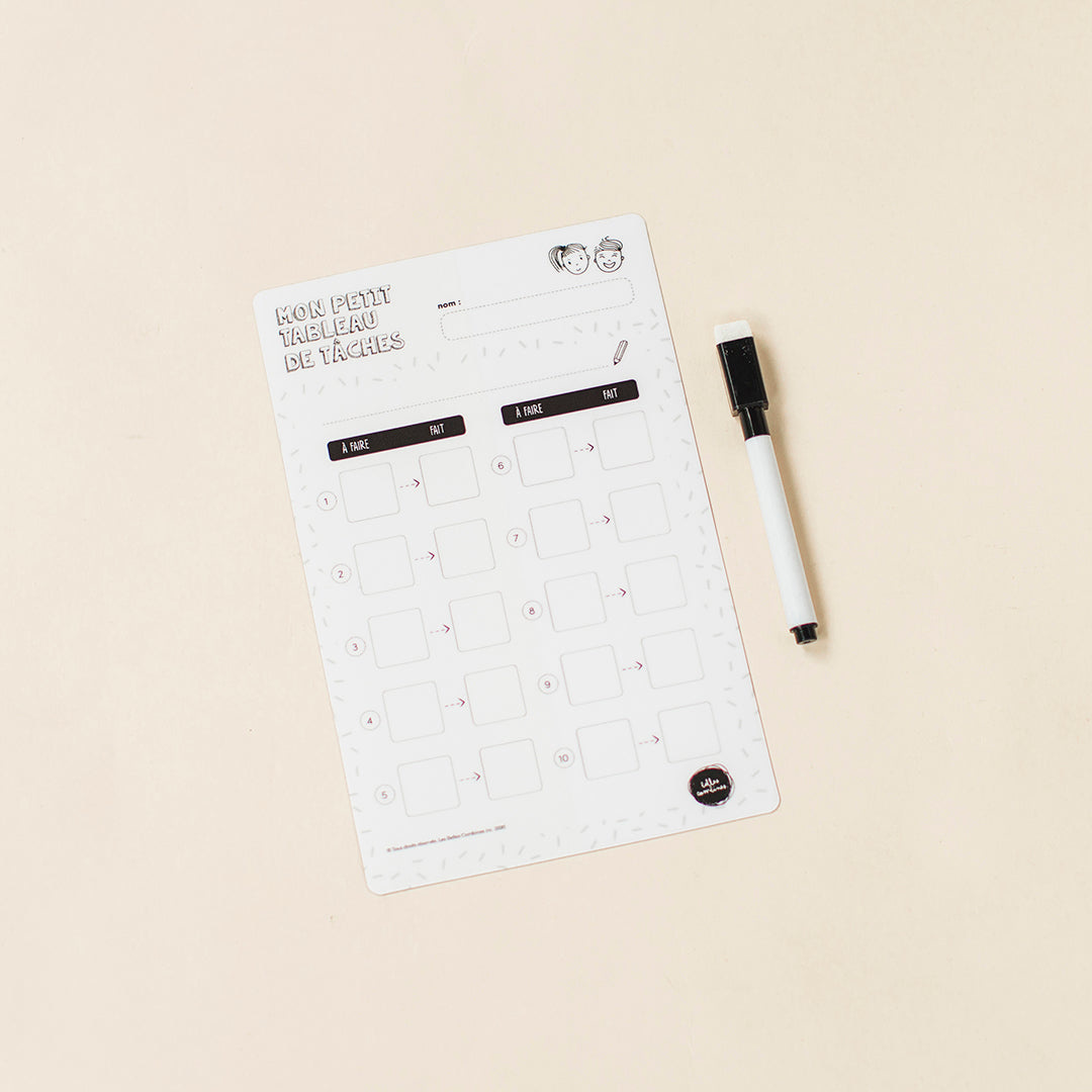 Les Belles Combines Mon Petit Tableau De Routine/Tâches - 10 Étapes