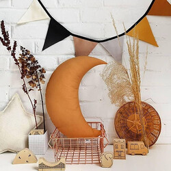 The Butter Flying Coussin Lune - Ocre