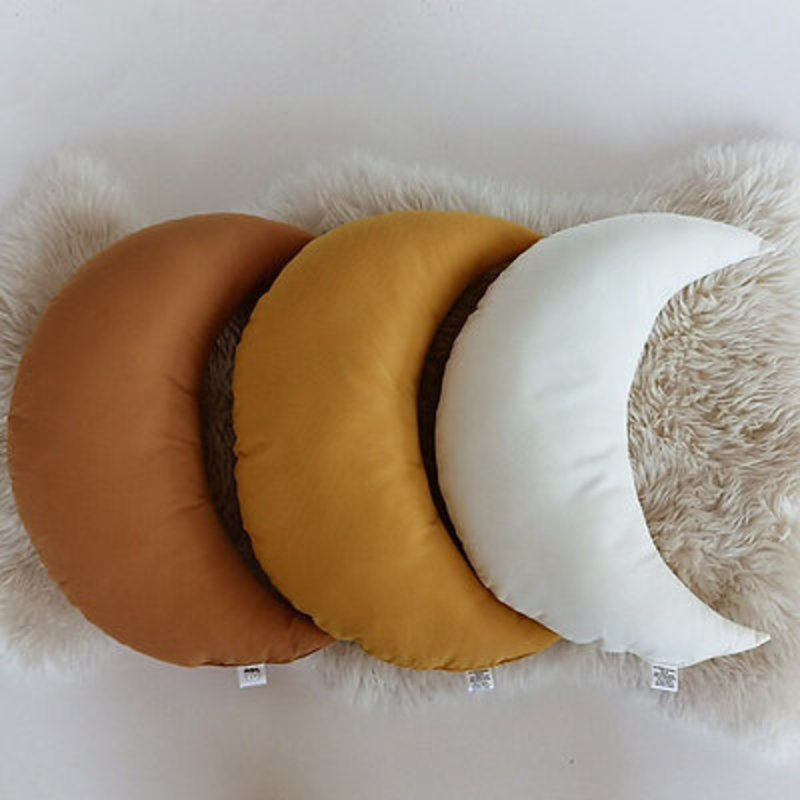 The Butter Flying Coussin lune -Natural