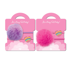 Girl Nation Hair tie (elastic) - Rainbow heart