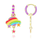 Girl Nation Hanging earrings - Cloud Rainbow