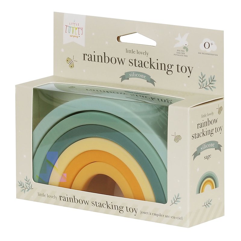 Lovely Rainbow stacking toy-Sage