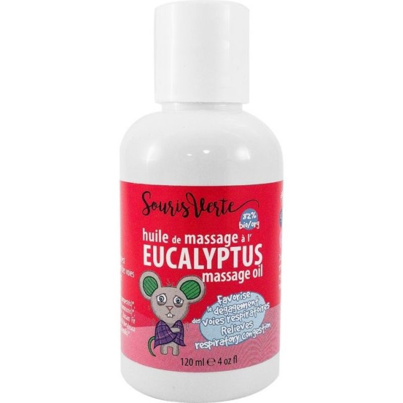 Souris Verte Huile de Massage Eucalyptus - 120ml