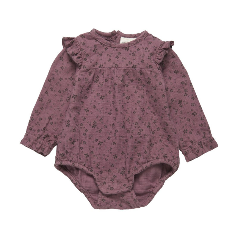 En-fant Floral long sleeve jumpsuit - Purple