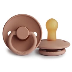 Mushie Frigg Pacifier 0-6 Months Latex - Rose Gold