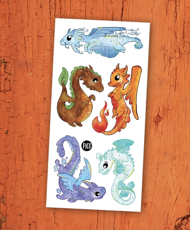 Pico Tatoo Inc Les dragons et les éléments