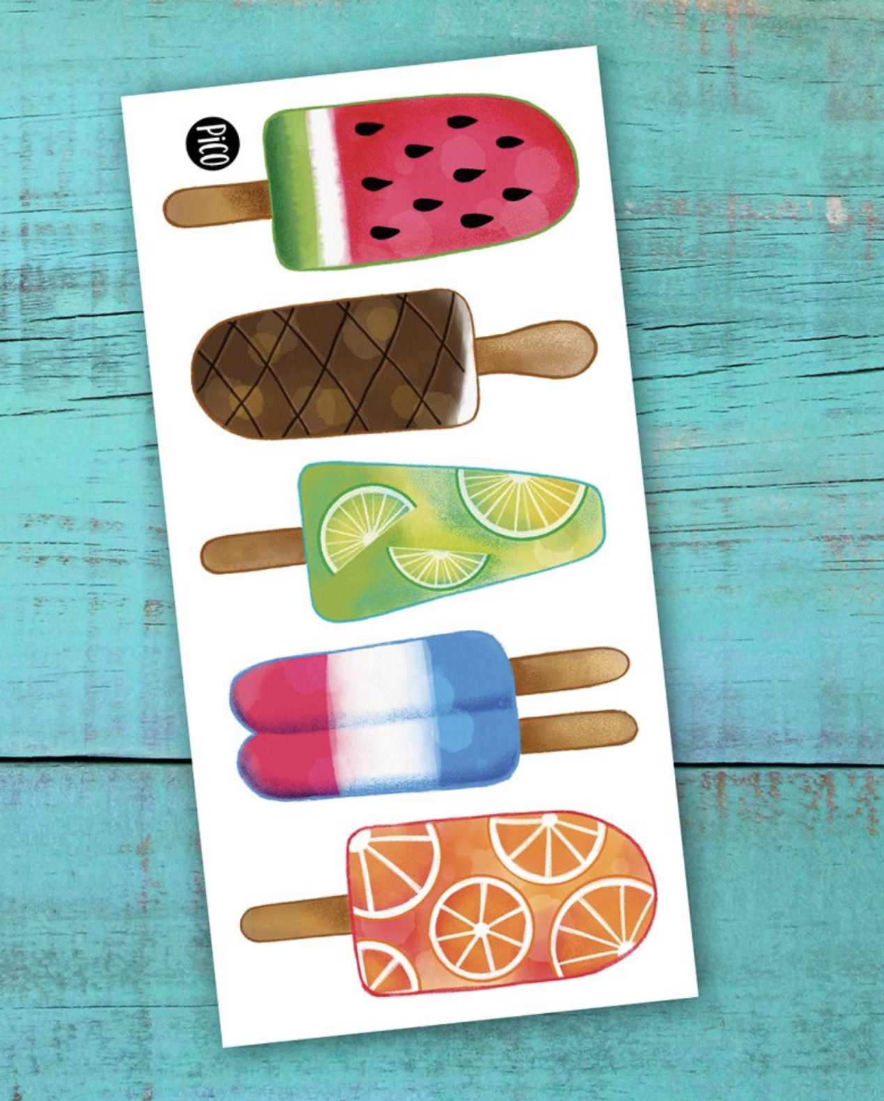 Pico Tatoo Inc Les Pops Colorés